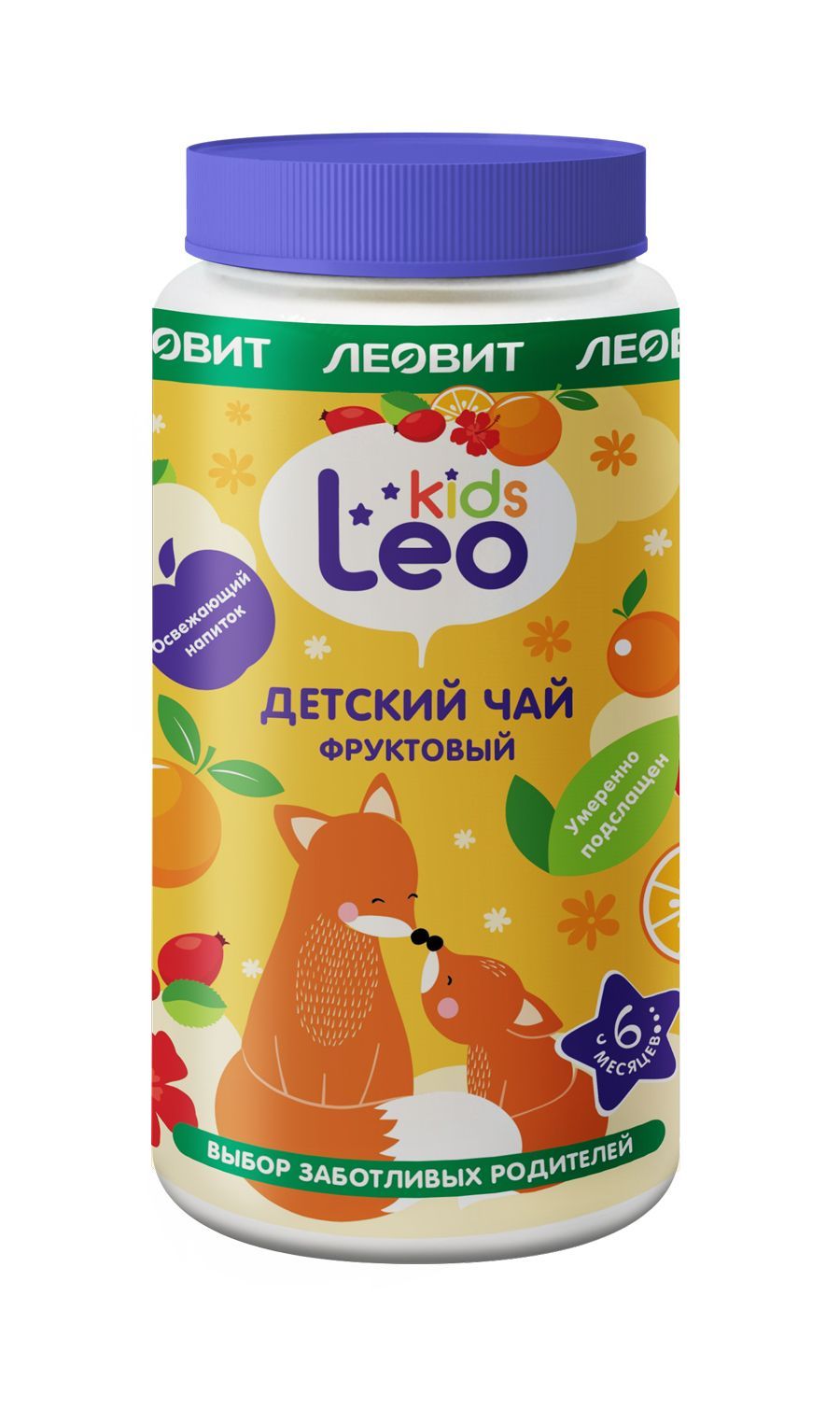 фото упаковки Леовит Leo Kids Детский чай фруктовый