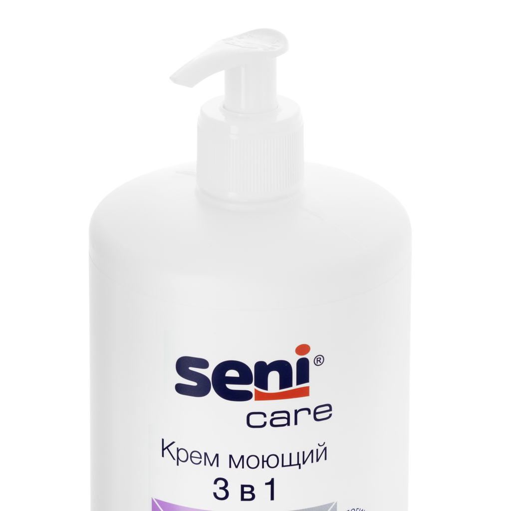 Seni care крем для тела моющий 3в1, моющий крем без воды и мыла, 1000 мл, 1 шт.