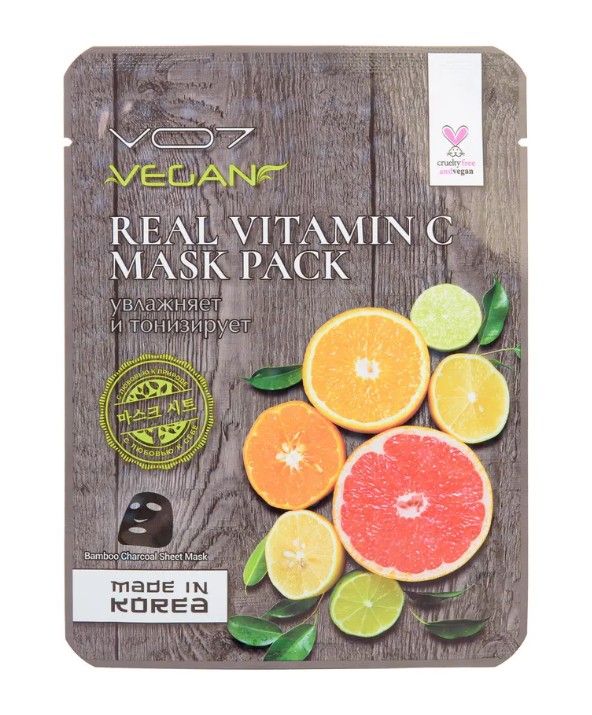 фото упаковки VO7 Real Vegan Маска для лица Тонизирующая с витамином С