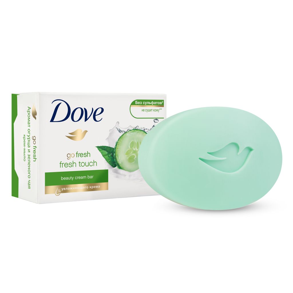 фото упаковки Dove Крем-мыло Прикосновение свежести