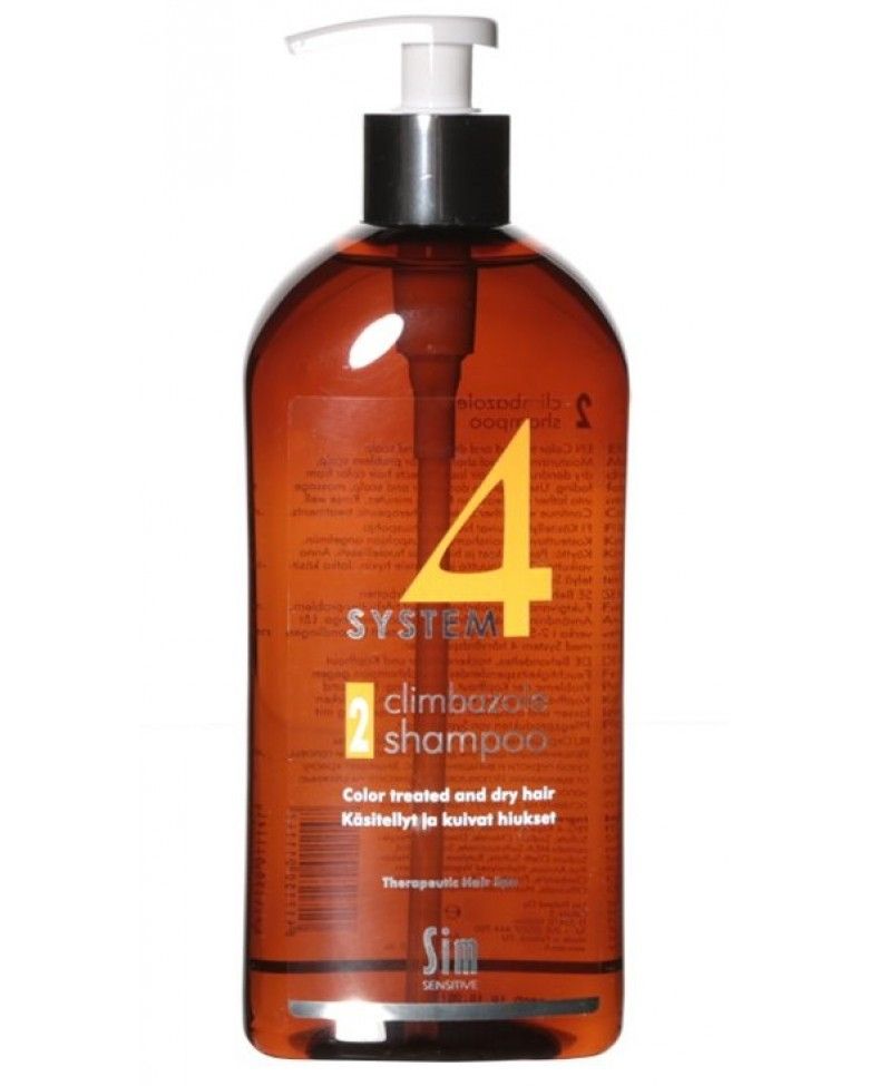 System 4 Терапевтический шампунь №2 для сухой кожи головы, сухих и окрашенных волос, шампунь, 500 мл, 1 шт.