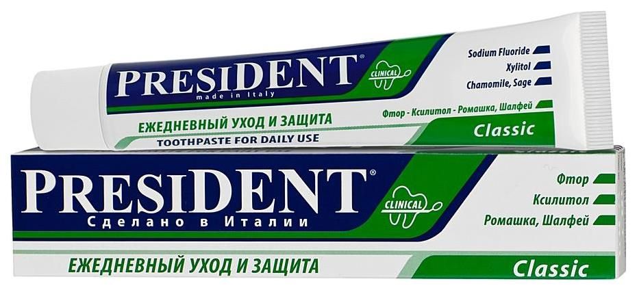 фото упаковки PresiDent Classic зубная паста