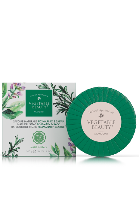 фото упаковки Vegetable Beauty Мыло натуральное Розмарин и Шалфей