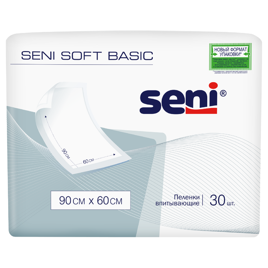 фото упаковки Пеленки впитывающие Seni Soft Basic