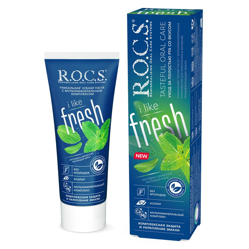 фото упаковки ROCS Зубная паста iLike Fresh