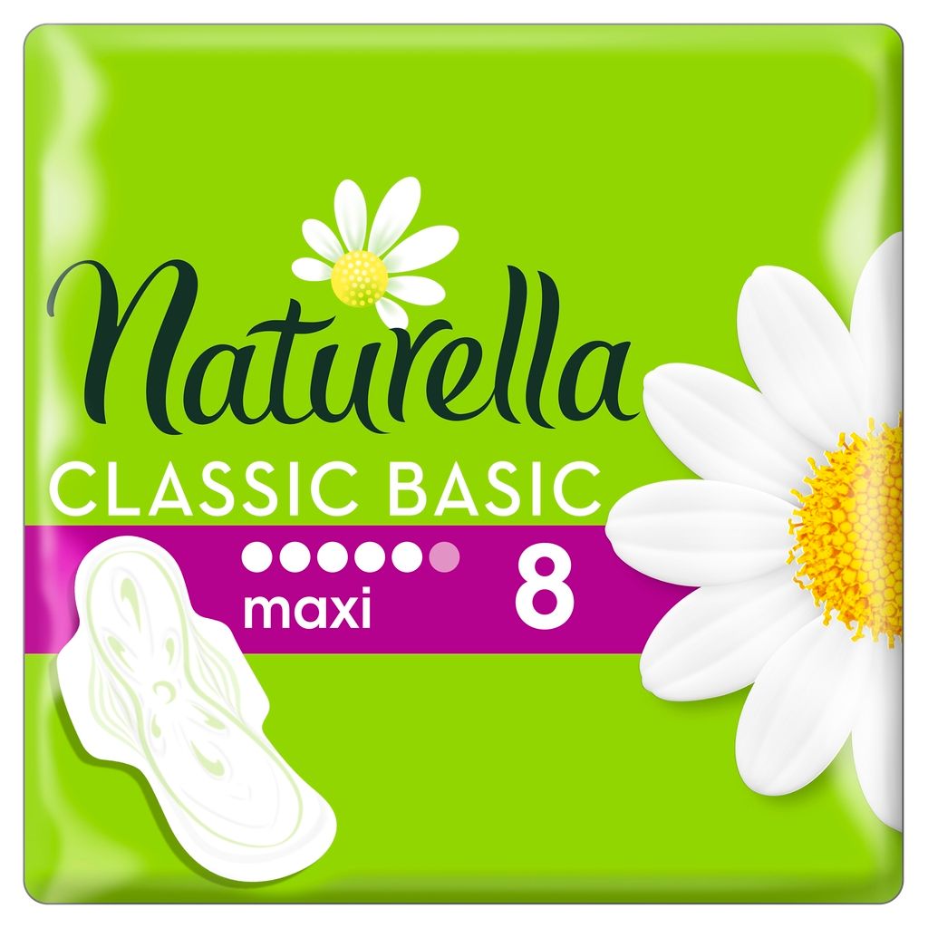 фото упаковки Naturella classic basic maxi прокладки женские гигиенические