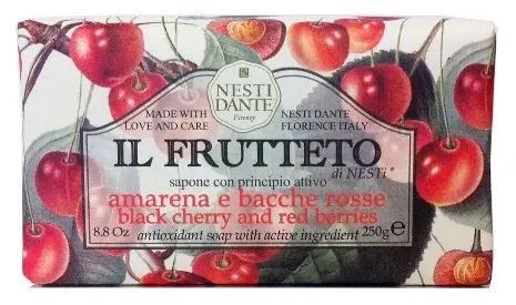 фото упаковки Nesti Dante il frutteto Мыло черешня и красные ягоды