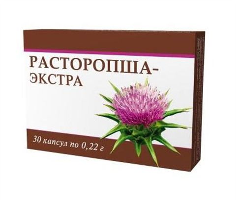 Расторопша-Экстра, 0.22 г, капсулы, 30 шт.