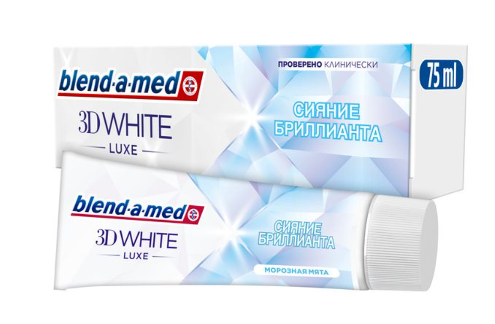 фото упаковки Blend-a-Med 3D White Luxe Зубная паста сияние бриллианта