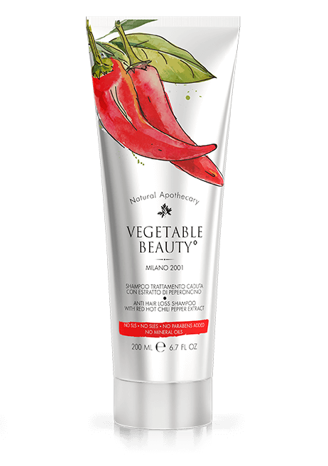 фото упаковки Vegetable Beauty Шампунь против выпадения волос с экстрактом красного перца Чили