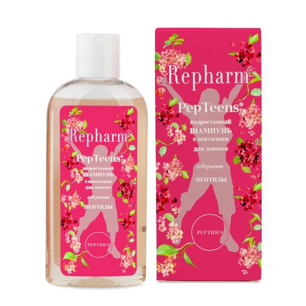 фото упаковки Repharm PepTeens Шампунь подростковый с пептидами для девочек