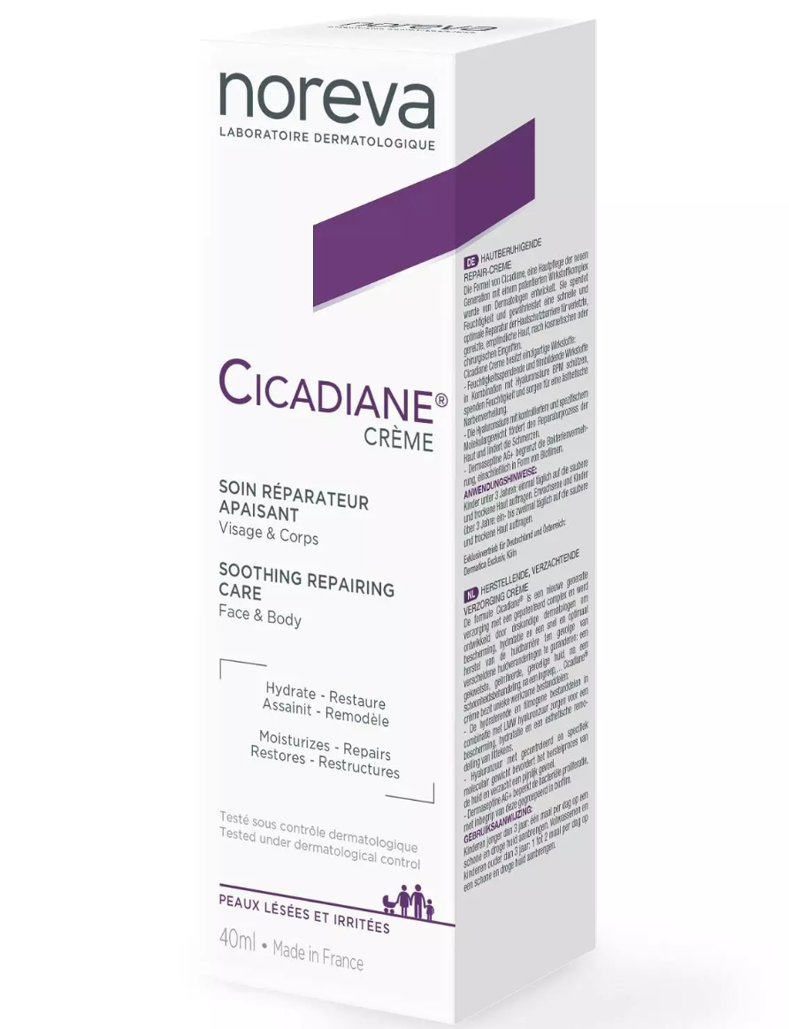 Noreva Cicadiane Восстанавливающий смягчающий крем, крем, для взрослых и детей, 40 мл, 1 шт.