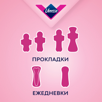 Libresse Dailyfresh normal ежедневные прокладки, прокладки ежедневные, 32 шт.