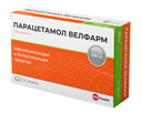 Парацетамол Велфарм, 500 мг, таблетки, 20 шт.