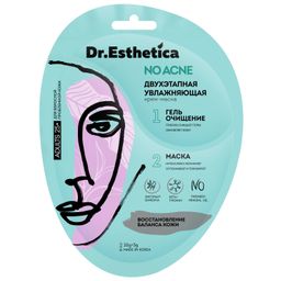 Dr.Esthetica No Acne Крем-маска двухэтапная Увлажнение 25+