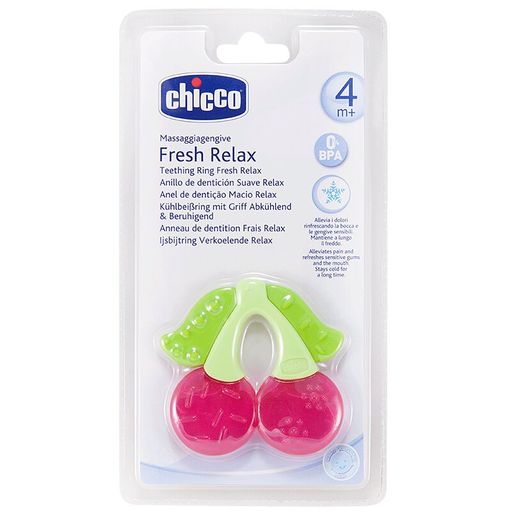 Chicco Fresh Relax Прорезыватель охлаждающий Вишня 4+, 1 шт.