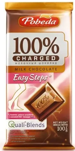 Чаржед шоколад молочный Easy Steps, 100 г, 1 шт.