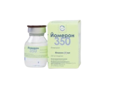 Йомерон, 350 мг йода/мл, раствор для внутрисосудистого введения, 200 мл, 1 шт.