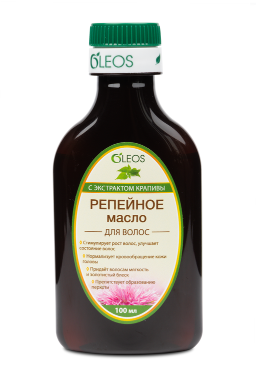 Oleos Масло репейное с экстрактом крапивы, масло косметическое, 100 мл, 1 шт.