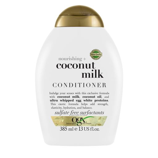 Ogx Питательный кондиционер с кокосовым молоком, кондиционер для волос, 385 мл, 1 шт.