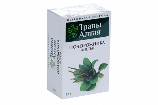 Травы Алтая Подорожника большого листья, фиточай, 50 г, 1 шт.