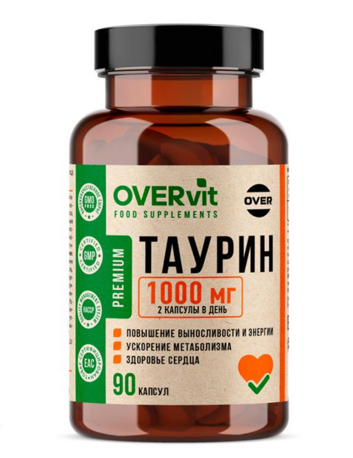 OVERvit Таурин, капсулы, 90 шт.