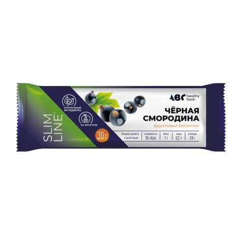 ABC Healthy Food Батончик фруктовый, черная смородина, 30 г, 1 шт.