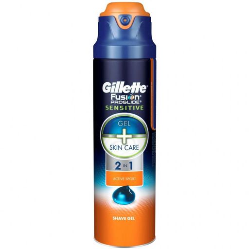 Gillette Fusion ProGlide Sensitive гель для бритья, 170 мл, 1 шт.