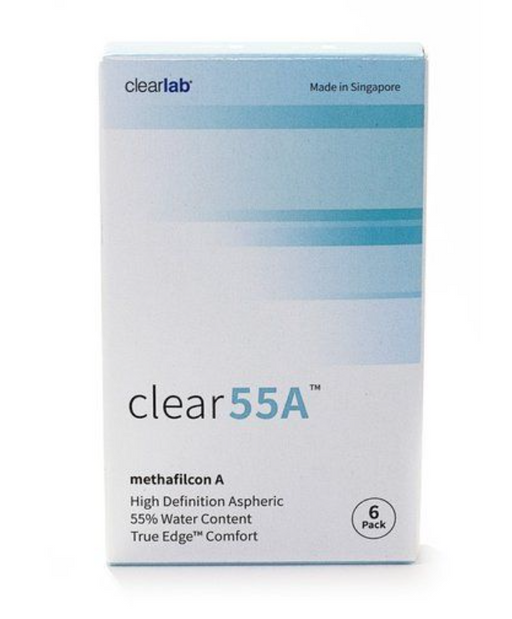 ClearLab Clear 55A Линзы контактные, BC=8,7 d=14,5, D(-7.50), 6 шт.