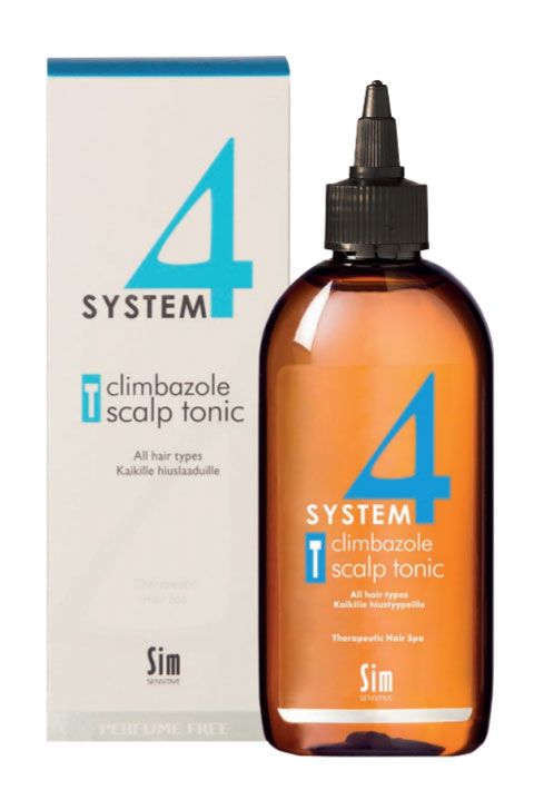 System 4 Терапевтический тоник Т для кожи головы, тоник для волос, для нормальной и жирной кожи головы, 200 мл, 1 шт.