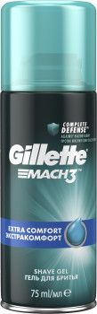 Gillette Mach3 Extra Comfort Гель для бритья успокаивающий кожу, 75 мл, 1 шт.