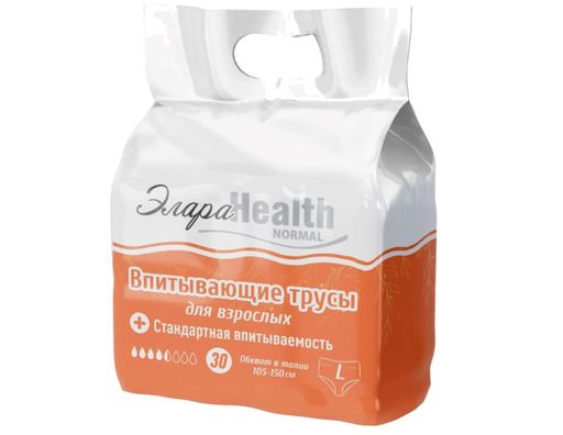 ЭлараHealth Подгузники-трусики для взрослых, L, нормал, 30 шт.