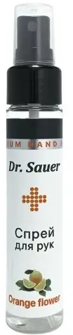 Dr Sauer Спрей для рук антибактериальный, 80%, спрей для местного применения, цветки апельсина, 60 мл, 1 шт.