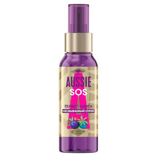 Aussie SOS Спрей для волос Термозащита, несмываемый, 100 мл, 1 шт.
