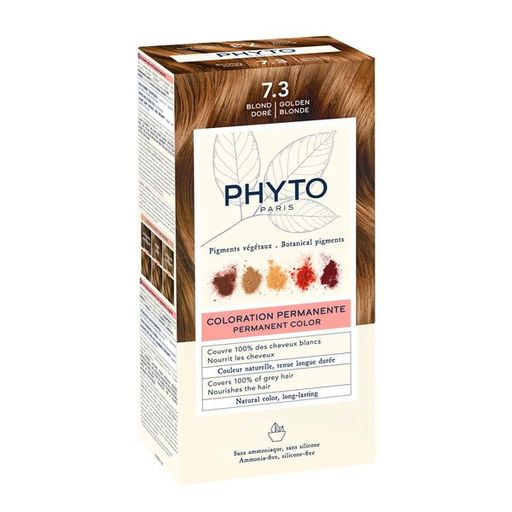 Phyto Paris Крем-краска для волос в наборе, тон 7.3, Золотистый блонд, краска для волос, 1 шт.