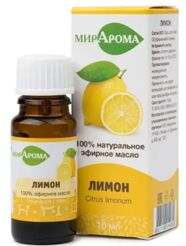 МирАрома эфирное масло Лимон, 10 мл, 1 шт.
