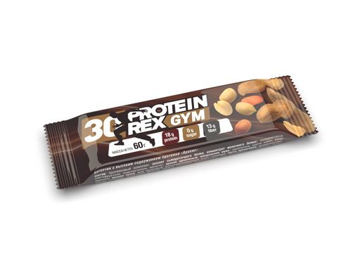 ProteinRex Батончик с высоким содержанием протеина, арахис, 60 г, 1 шт.