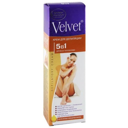 Velvet крем для депиляции 5в1, крем, 100 мл, 1 шт.
