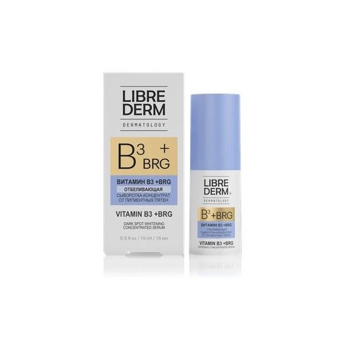 Librederm BRG+Витамин B3 Сыворотка-концентрат от пигментных пятен, сыворотка, 15 мл, 1 шт.