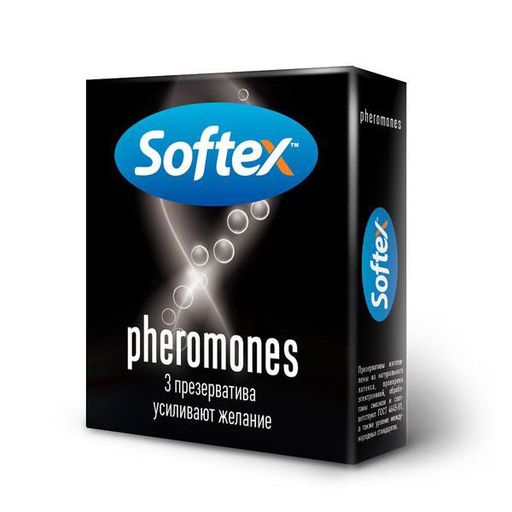 Презервативы Софтекс/Softex феромоны, презерватив, с феромонами, 3 шт.